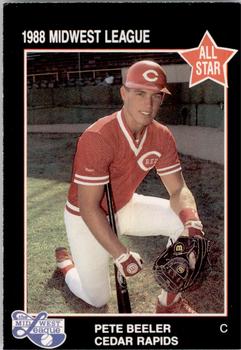 1988 Grand Slam Midwest League All-Stars #8 Pete Beeler Front