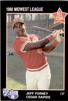 1988 Grand Slam Midwest League All-Stars #10 Jeff Forney Front