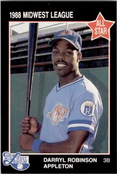 1988 Grand Slam Midwest League All-Stars #38 Darryl Robinson Front