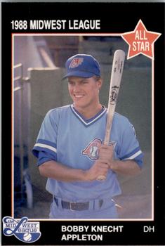 1988 Grand Slam Midwest League All-Stars #41 Bobby Knecht Front