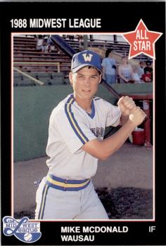 1988 Grand Slam Midwest League All-Stars #55 Mike McDonald Front