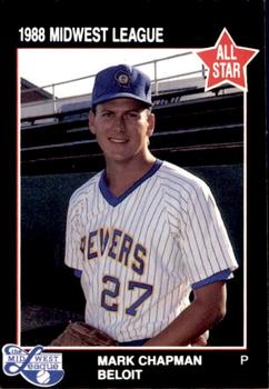 1988 Grand Slam Midwest League All-Stars #59 Mark Chapman Front