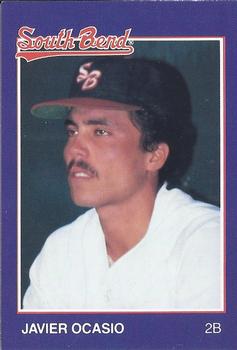 1988 Grand Slam South Bend White Sox #3 Javier Ocasio Front