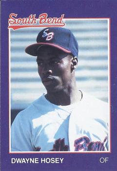 1988 Grand Slam South Bend White Sox #7 Dwayne Hosey Front