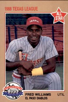 1988 Grand Slam Texas League All-Stars #25 Fred Williams Front