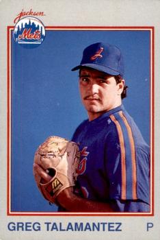 1989 Grand Slam Jackson Mets #1 Greg Talamantez Front