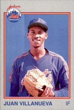 1989 Grand Slam Jackson Mets #12 Juan Villanueva Front