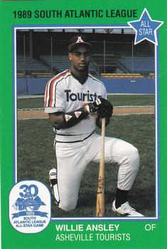 1989 Grand Slam South Atlantic League All-Stars #3 Willie Ansley Front