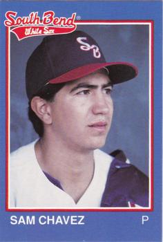 1989 Grand Slam South Bend White Sox #9 Sam Chavez Front