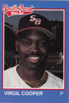 1989 Grand Slam South Bend White Sox #10 Virgil Cooper Front