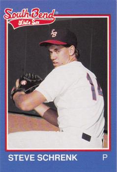 1989 Grand Slam South Bend White Sox #15 Steve Schrenk Front