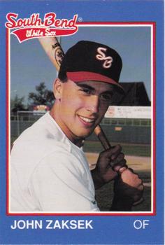 1989 Grand Slam South Bend White Sox #20 John Zaksek Front