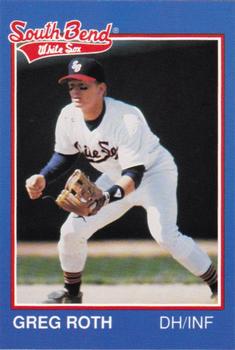 1989 Grand Slam South Bend White Sox #26 Greg Roth Front