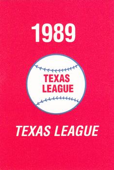 1989 Grand Slam Texas League All-Stars #0 Title Card Front