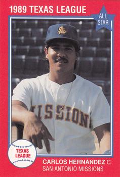 1989 Grand Slam Texas League All-Stars #17 Carlos Hernandez Front