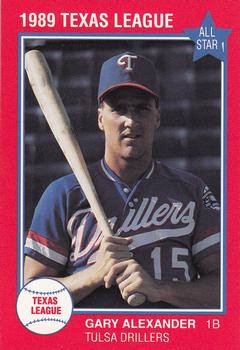 1989 Grand Slam Texas League All-Stars #31 Gary Alexander Front