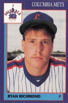 1990 Grand Slam Columbia Mets #18 Ryan Richmond Front