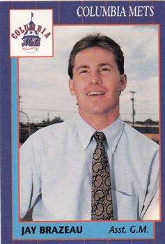 1990 Grand Slam Columbia Mets #29 Jay Brazeau Front