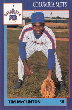 1990 Grand Slam Columbia Mets #3 Tim McClinton Front