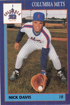 1990 Grand Slam Columbia Mets #5 Nick Davis Front