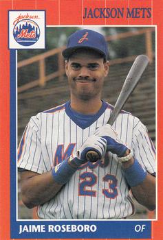 1990 Grand Slam Jackson Mets #10 Jaime Roseboro Front