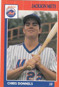 1990 Grand Slam Jackson Mets #12 Chris Donnels Front