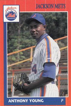 1990 Grand Slam Jackson Mets #26 Anthony Young Front