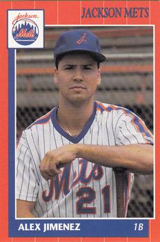 1990 Grand Slam Jackson Mets #3 Alex Jimenez Front