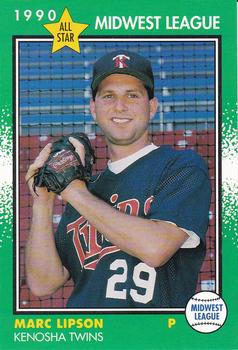 1990 Grand Slam Midwest League All-Stars #14 Marc Lipson Front