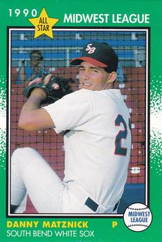 1990 Grand Slam Midwest League All-Stars #15 Danny Matznick Front