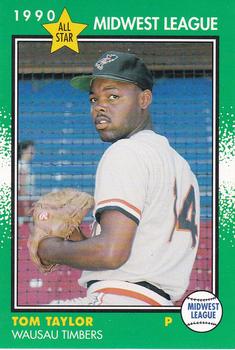 1990 Grand Slam Midwest League All-Stars #19 Tom Taylor Front
