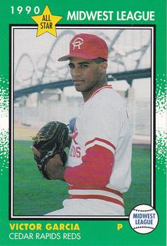 1990 Grand Slam Midwest League All-Stars #33 Victor Garcia Front