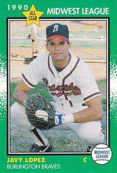 1990 Grand Slam Midwest League All-Stars #38 Javy Lopez Front