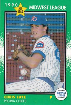 1990 Grand Slam Midwest League All-Stars #39 Chris Lutz Front