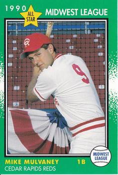 1990 Grand Slam Midwest League All-Stars #44 Mike Mulvaney Front
