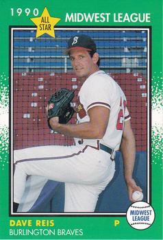 1990 Grand Slam Midwest League All-Stars #47 Dave Reis Front