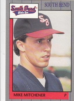 1990 Grand Slam South Bend White Sox #11 Mike Mitchener Front