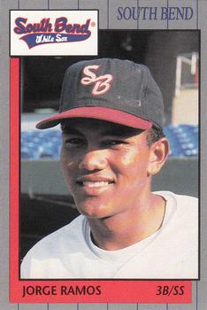 1990 Grand Slam South Bend White Sox #14 Jorge Ramos Front