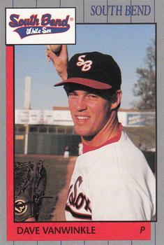 1990 Grand Slam South Bend White Sox #19 Dave Van Winkle Front