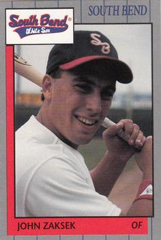 1990 Grand Slam South Bend White Sox #22 John Zaksek Front