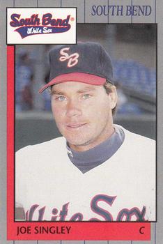 1990 Grand Slam South Bend White Sox #25 Joe Singley Front