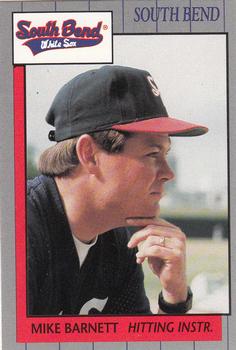 1990 Grand Slam South Bend White Sox #30 Mike Barnett Front