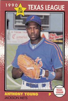 1990 Grand Slam Texas League All-Stars #31 Anthony Young Front