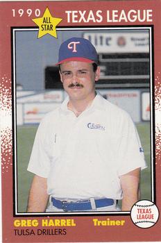 1990 Grand Slam Texas League All-Stars #38 Greg Harrel Front