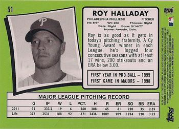 2012 Topps Archives #51 Roy Halladay Back