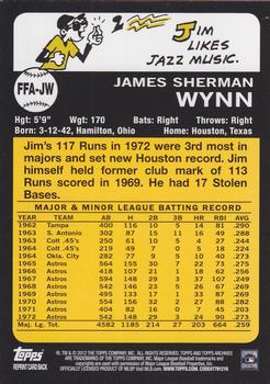 2012 Topps Archives - Fan Favorite Autographs #FFA-JW Jim Wynn Back