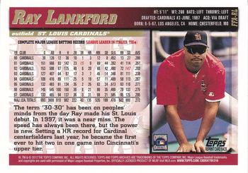 2012 Topps Archives - Fan Favorite Autographs #FFA-RL Ray Lankford Back