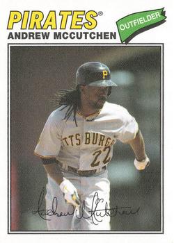2012 Topps Archives - Cloth Stickers #77C-AM Andrew McCutchen Front