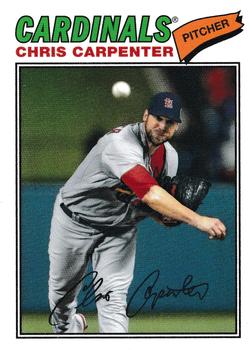 2012 Topps Archives - Cloth Stickers #77C-CC Chris Carpenter Front