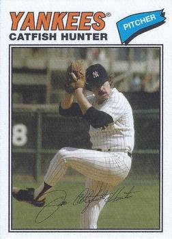 2012 Topps Archives - Cloth Stickers #77C-CH Catfish Hunter Front